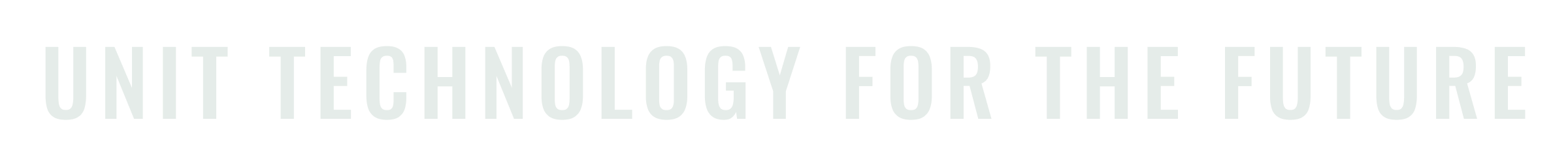 Unit Technology for the Future